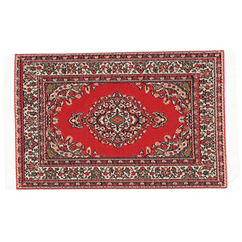 HONITANO Puppenhaus Teppich für kinderspielzeug small Rug Modellbau Teppich Tür Miniaturen deko Eingangsteppich Miniatur-Teppich kleines Stoff von HONITANO