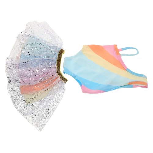 HONITANO Puppenkleid Mädchen Tüllrock Regenbogenfarben Weicher Langlebiger Passend für Puppen für Fantasievolles und Geschenke HONITANO Puppenkleid Mädchen Tüllrock Regenbogenfarben Weicher Langlebiger Passend für Puppen für Fantasievolles und Geschenke von HONITANO