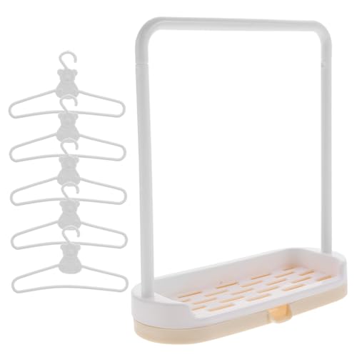 HONITANO Puppenkleiderbügel Set aus Robustem Kunststoff Kleiderbügel Praktisches Doll Clothes Display Rack Glatte Oberfläche Platzsparend für Bjd und Reborn Puppenzubehör für Puppenhaus HONITANO Puppenkleiderbügel Set aus Robustem Kunststoff Kleiderbügel Praktisches Doll Clothes Display Rack Glatte Oberfläche Platzsparend für Bjd und Reborn Puppenzubehör für Puppenhaus von HONITANO