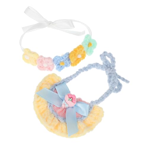 HONITANO Puppenkleidungsset Kompatibel mit Labubu Puppe mit Gestricktem Blumen-Haarband und Kleinem Halstuch Vielseitige Puppen-Accessoires für Puppenhaus Fotoshooting und Rollenspiel HONITANO Puppenkleidungsset Kompatibel mit Labubu Puppe mit Gestricktem Blumen-Haarband und Kleinem Halstuch Vielseitige Puppen-Accessoires für Puppenhaus Fotoshooting und Rollenspiel von HONITANO