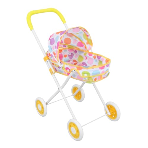 HONITANO Miniatur-puppenwagen Zusammenklappbare Wiege Pädagogisches Spielset Für Kinder Realistisches Babypuppen-Kinderwagen-Spielzeug Für Kleinkinder von HONITANO
