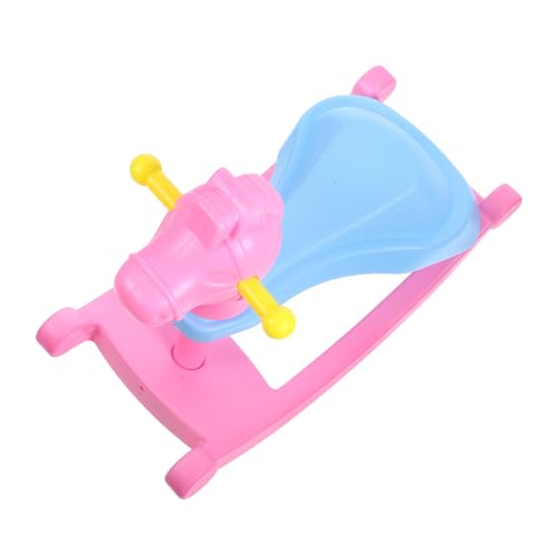 HONITANO Puppenzubehör kinderspiel Rollenspiel Kinderbildungs Spielzeughausdekoration Mini-Zubehör Puppenhauszubehör Mini-Schaukelpferd-Modell Plastik Rosa HONITANO Puppenzubehör kinderspiel Rollenspiel Kinderbildungs Spielzeughausdekoration Mini-Zubehör Puppenhauszubehör Mini-Schaukelpferd-Modell Plastik Rosa von HONITANO