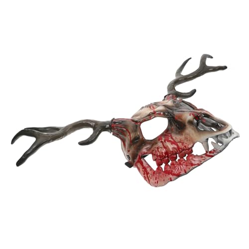 HONITANO Realistische Hirschgeweihmaske Abnehmbar Halloween Tiermaske Cosplay Party Requisite für Männer und Frauen Vielseitig Tragbar HONITANO Realistische Hirschgeweihmaske Abnehmbar Halloween Tiermaske Cosplay Party Requisite für Männer und Frauen Vielseitig Tragbar von HONITANO