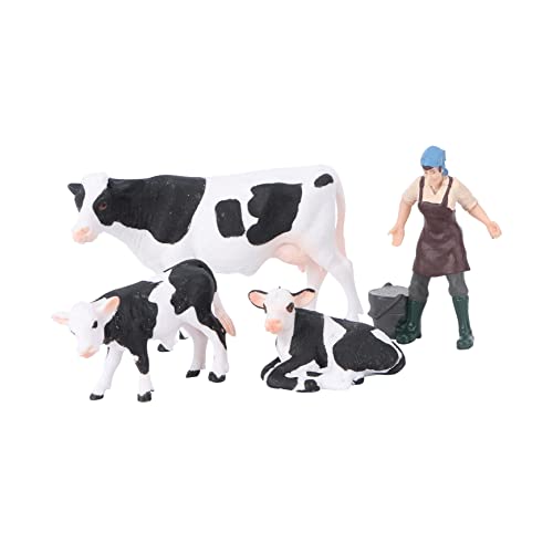 HONITANO Realistische Kuh Figur Desktop Ornament Detailreiche Bauernhof Tiere Spielzeugset für Langlebiges Tiermodell als Dekoratives Lernspielzeug Pädagogisches für Jungen und Mädchen HONITANO Realistische Kuh Figur Desktop Ornament Detailreiche Bauernhof Tiere Spielzeugset für Langlebiges Tiermodell als Dekoratives Lernspielzeug Pädagogisches für Jungen und Mädchen von HONITANO