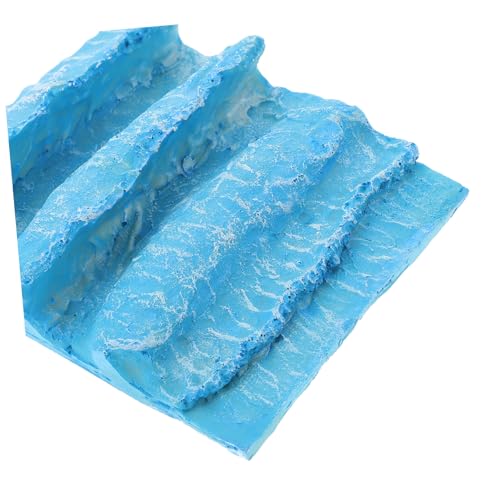 HONITANO Realistische Resin Ozeanwellen Figur Detaillierte Miniatur Wellen Dekoration für Sandtisch Micro Landschaftsbau Natürliche Küsten Szene Entspannende Wohnraumgestaltung von HONITANO
