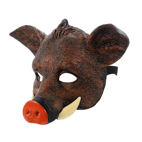 HONITANO Realistische Wildschwein Maske für Halloween und Karneval Detailreiche Party Gesichtsbedeckung Robustes Design Vielseitig Einsetzbar für Cosplay und Festlichkeiten HONITANO Realistische Wildschwein Maske für Halloween und Karneval Detailreiche Party Gesichtsbedeckung Robustes Design Vielseitig Einsetzbar für Cosplay und Festlichkeiten von HONITANO