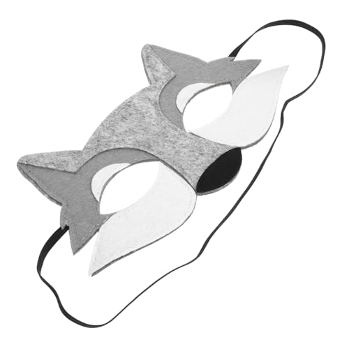 HONITANO Realistische Wolf Kopfmaske aus Filz für Halloween und Cosplay Unisex Vielseitig für Partys Karneval Maskerade und Fasching Niedliches Tierkostüm Zubehör von HONITANO