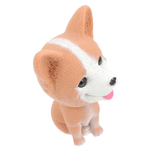 HONITANO Realistisches Corgi Auto Wackelkopf Hund Modell aus Langlebigem Resin Mini Schreibtisch Dekoration für Büro und Fahrzeug HONITANO Realistisches Corgi Auto Wackelkopf Hund Modell aus Langlebigem Resin Mini Schreibtisch Dekoration für Büro und Fahrzeug von HONITANO