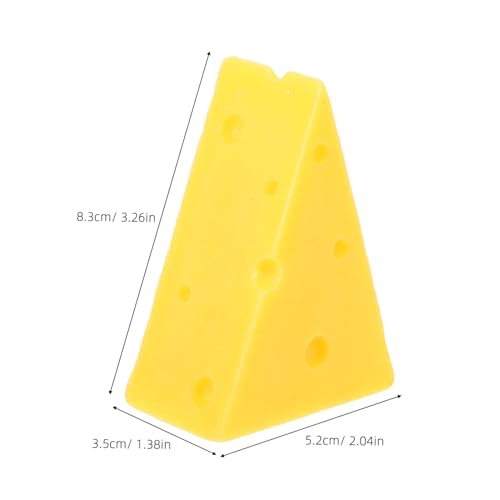 HONITANO Realistisches Käsemodell Dekoobjekt Künstlicher Käse als Foto Requisite Leichtes Detailreiches Lebensmittelmodell für Wohnkultur Dessert Schaufenster und Hochzeitsdeko HONITANO Realistisches Käsemodell Dekoobjekt Künstlicher Käse als Foto Requisite Leichtes Detailreiches Lebensmittelmodell für Wohnkultur Dessert Schaufenster und Hochzeitsdeko von HONITANO