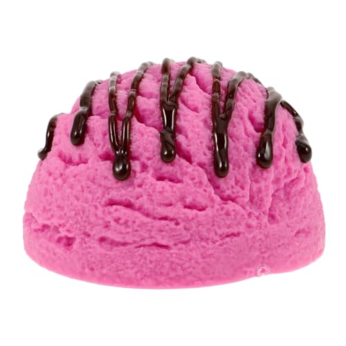 HONITANO Realistisches PVC Eiscreme Modell Simulierte Eiskugel Deko für Schaufenster Party Fotorequisit Leichtes Fake Dessert Kleiner Blaubeer Look von HONITANO