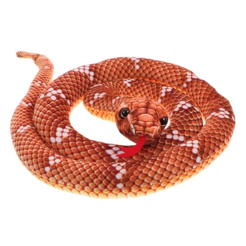 HONITANO Realistisches Schlange Kuscheltier Plüschspielzeug mit Detailgetreuem Design Leichtes Party dekorationsobjekt als Scherzartikel und Originelle Geschenkidee HONITANO Realistisches Schlange Kuscheltier Plüschspielzeug mit Detailgetreuem Design Leichtes Party dekorationsobjekt als Scherzartikel und Originelle Geschenkidee von HONITANO