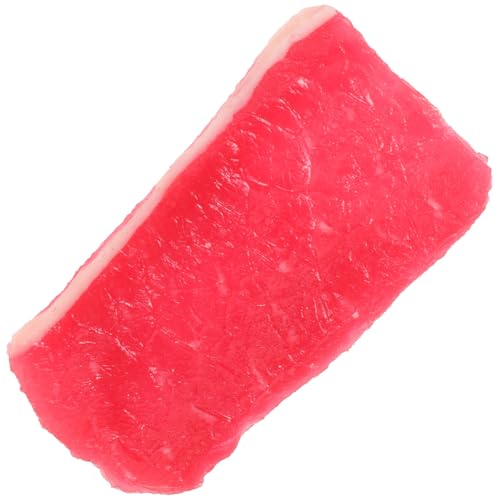 HONITANO Realistisches Schweinefleisch Modell für Lebensechte Fake Pork Scheiben Pädagogisches Food Toy für Puppenhaus Küchen Partydekoration von HONITANO