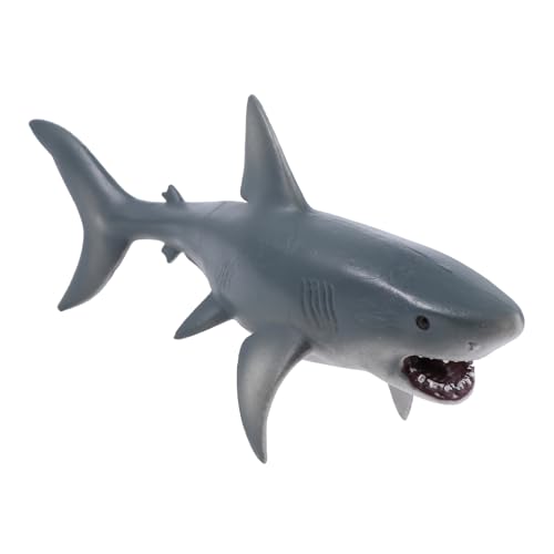 HONITANO Realistisches Weißer Fisch Modell Stabile Simulation Meerestier Figur für Pädagogisches Meeres Thema Robustes Material Geschenk für Junge Mädchen und Sammler von HONITANO