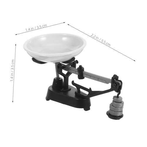 HONITANO Retro Miniatur Modell für Puppenhaus Küchenmöbel Authentisches Miniaturhaus Zubehör mit Originalgetreuer Mechanik Tragbare Runde Scheibenwaage für Detaillierte Wohnszenen HONITANO Retro Miniatur Modell für Puppenhaus Küchenmöbel Authentisches Miniaturhaus Zubehör mit Originalgetreuer Mechanik Tragbare Runde Scheibenwaage für Detaillierte Wohnszenen von HONITANO