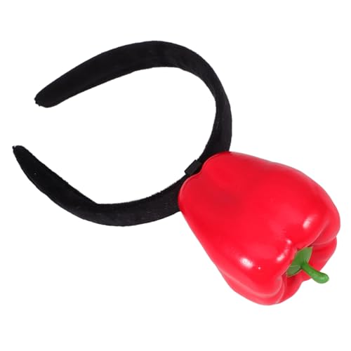 HONITANO Rote Chili Simulation Haarreif Fotorequisite Kostüm Stirnband für Frauen Party Kopfdekor HONITANO Rote Chili Simulation Haarreif Fotorequisite Kostüm Stirnband für Frauen Party Kopfdekor von HONITANO