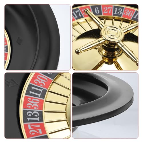 HONITANO Russisches Poker Wheel Tischspiel Roulette Drehspiel Partyspiel Requisit Stabiles Feines Design Tragbar für Heim Freizeitspaß von HONITANO