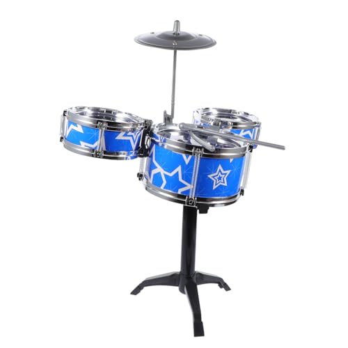 HONITANO Schlagzeug Set Pädagogisches Musikinstrument Teiliges Blaues Drum Kit für Anfänger Sicher und Kinderfreundlich Fördert Musikalische Entwicklung und Eltern Junge Mädchen HONITANO Schlagzeug Set Pädagogisches Musikinstrument Teiliges Blaues Drum Kit für Anfänger Sicher und Kinderfreundlich Fördert Musikalische Entwicklung und Eltern Junge Mädchen von HONITANO