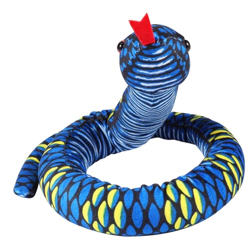 HONITANO Schlangen-Stofftier riesiger Plüsch Stofftierplüsch riesiger Schlangenplüsch Die pummeluff Kuscheltier beschwertes Kuscheltier knifflige Schlange gefüllte Schlange PP Baumwolle von HONITANO