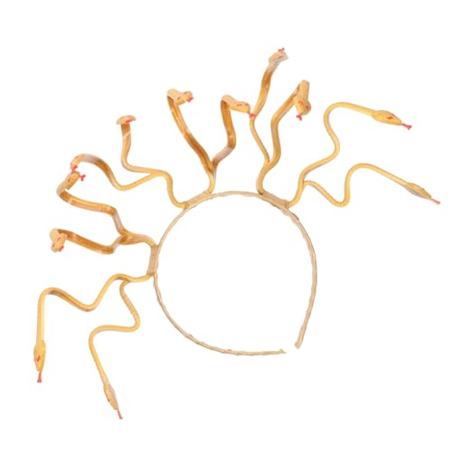 HONITANO Schlangenförmiger Halloween Kopfschmuck Medusa Stirnband Party Kostümaccessoire für Damen Mädchen von HONITANO