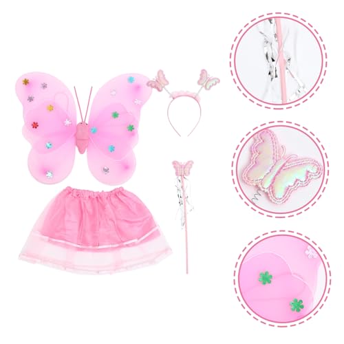 HONITANO Schmetterlingskostüm für Mädchen Teilig mit Flügeln Rock Stirnband und Zauberstab Leichtes Kostüm für Karneval Halloween Bühnenauftritte und Mottopartys HONITANO Schmetterlingskostüm für Mädchen Teilig mit Flügeln Rock Stirnband und Zauberstab Leichtes Kostüm für Karneval Halloween Bühnenauftritte und Mottopartys von HONITANO