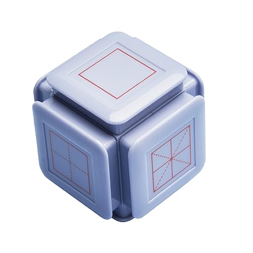 HONITANO Siegel Stempel kinderstempel Unterrichtsstempel Stamps Alphabet-Stempel schulsachen Bildungsinstrument Bildungsstampfer für sechsseitige Briefmarken Plastik Blue von HONITANO
