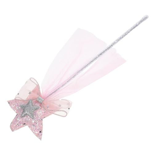 HONITANO Silberglitzer Zauberstab für Mädchen Fünf Punkte Sternform Leichtes Party Accessoire Tragbarer Gauze Stab Festlicher Zauberstab für Mädchen und Kindergeburtstag HONITANO Silberglitzer Zauberstab für Mädchen Fünf Punkte Sternform Leichtes Party Accessoire Tragbarer Gauze Stab Festlicher Zauberstab für Mädchen und Kindergeburtstag von HONITANO