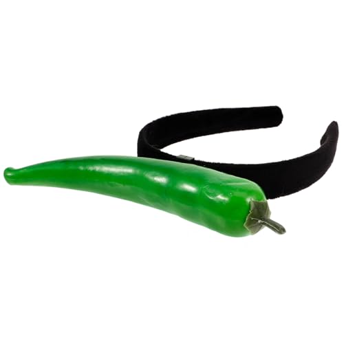 HONITANO Simulation Chili Haarschmuck für Damen Lustiges und Süßes Kopfband für Festivals und Partys Grüner Haarschmuck Perfektes Accessoire für Feiern und HONITANO Simulation Chili Haarschmuck für Damen Lustiges und Süßes Kopfband für Festivals und Partys Grüner Haarschmuck Perfektes Accessoire für Feiern und von HONITANO