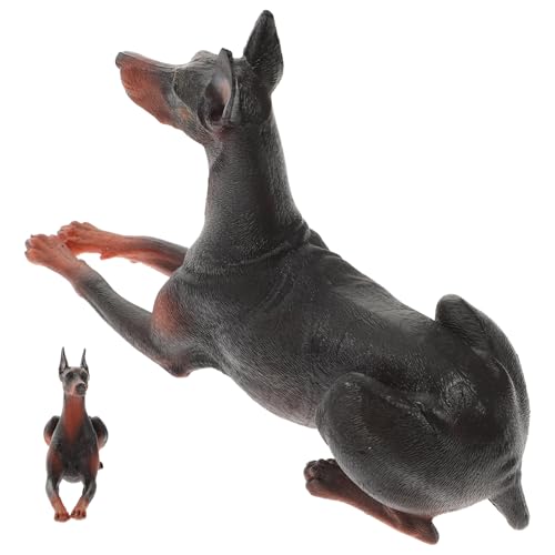HONITANO Simulation Durbin-Modell Welpenmodell Hundespielzeug Für Hundemodelle Desktop-hundedekoration Kleines Hundehandwerk Simuliertes Hundemodell Hundeschmuck Für Plastik von HONITANO
