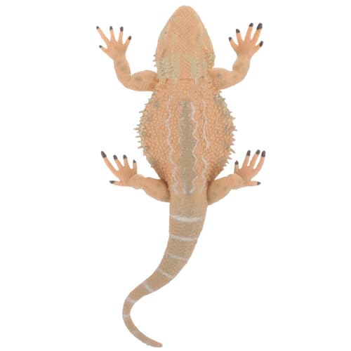 HONITANO Simulation Eidechsenfigur aus Kunststoff Realistisches Bartagamen Modell für Garten und Wohnraumdekoration als Lernspielzeug für Sammler HONITANO Simulation Eidechsenfigur aus Kunststoff Realistisches Bartagamen Modell für Garten und Wohnraumdekoration als Lernspielzeug für Sammler von HONITANO
