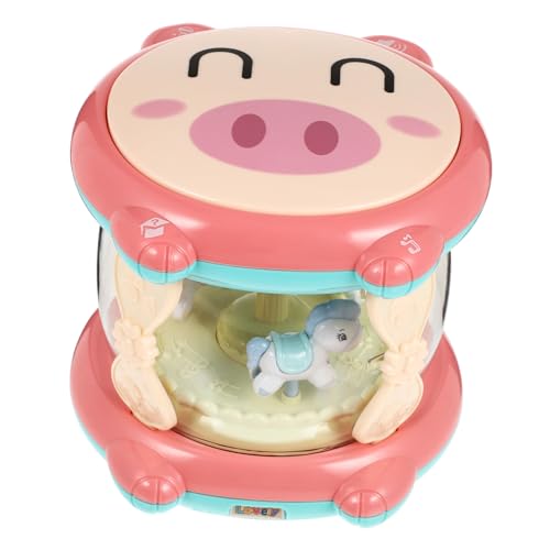 HONITANO Simulationstrommelspielzeug Für Babys Musikalisches Babyspielzeug Kleinkindspielzeug Beleuchtet -leuchtspielzeug Pädagogisches Musikspielzeug Abs Rosa von HONITANO