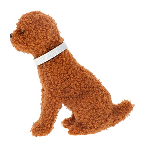 HONITANO Simulationswelpe kulich Form plushbit Stuffed Soft Toys Home Dekoration Home Decoration Plaything Toy Plush Toy plushible snugible kucheltier Hundeschmuck Plastik Brown von HONITANO