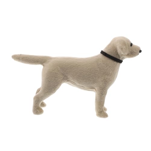 HONITANO Simuliertes Hundemodell Welpen-Desktop-Ornamente Simulationstierspielzeug Realistische Hundefiguren Lebensechtes Simulationstier Simulation Von Tierornamenten Weiß Fell HONITANO Simuliertes Hundemodell Welpen-Desktop-Ornamente Simulationstierspielzeug Realistische Hundefiguren Lebensechtes Simulationstier Simulation Von Tierornamenten Weiß Fell von HONITANO