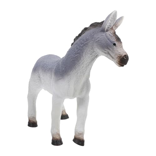 HONITANO Stehende Eselfigur aus Sicherem Material Lebensechtes Bauernhoftier Modell für Realistische Donkey Cognitive Figur mit Lebhaften Farben Geschenk für Kleine Eselfreunde von HONITANO