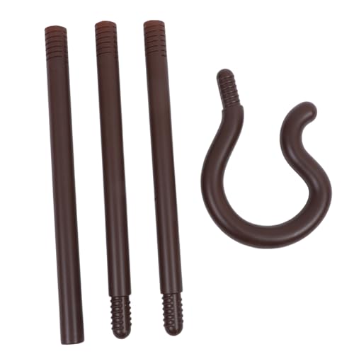 HONITANO Stock Zuckerrohr Kostüm Personal-kostüm-Requisite Halloween-Cosplay-zubehör Halloween Cane Hand Halloween-Stick Rohrstütze Tanzrohrkrücke Zuckerrohr-Requisiten- Brown Plastik von HONITANO