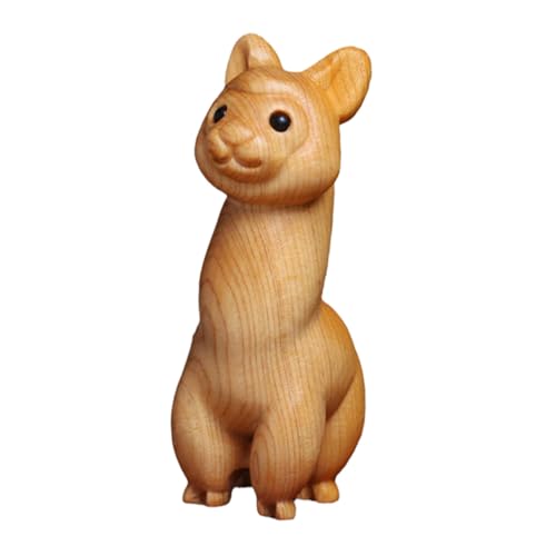 HONITANO Süße Hölzerne Alpaka -Statue Handgefertigtes Tier Figur Kreative Holzstatue Desktop Alpaka -Ornament Sammlerkunststücke HONITANO Süße Hölzerne Alpaka -Statue Handgefertigtes Tier Figur Kreative Holzstatue Desktop Alpaka -Ornament Sammlerkunststücke von HONITANO