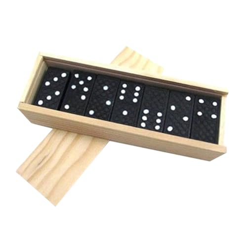 HONITANO Teiliges Domino Holzspiel in Schwarz mit Weißen Punkten Edukatives Reisespielzeug Praktischer Aufbewahrungsbox Fördert Logisches und Kreativität für Erwachsene HONITANO Teiliges Domino Holzspiel in Schwarz mit Weißen Punkten Edukatives Reisespielzeug Praktischer Aufbewahrungsbox Fördert Logisches und Kreativität für Erwachsene von HONITANO