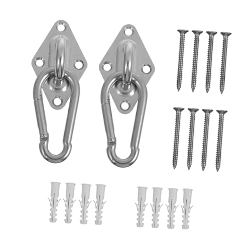 HONITANO Teiliges Edelstahl Hängemattenhaken mit Federclip Rostfrei Langlebig Vielseitig für Schaukel Fitnessgeräte und Outdoor hängesessel Sichere Befestigung für Metallbalken HONITANO Teiliges Edelstahl Hängemattenhaken mit Federclip Rostfrei Langlebig Vielseitig für Schaukel Fitnessgeräte und Outdoor hängesessel Sichere Befestigung für Metallbalken von HONITANO