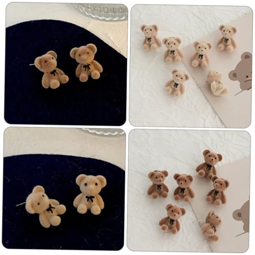 HONITANO Teiliges Kleine Bären Dekorationen mit Flock Schleife Niedliche DIY Taschen Accessoires Vielseitig für Handys Kleidung Rucksäcke Farblich Sortiert Langlebig und Bequem HONITANO Teiliges Kleine Bären Dekorationen mit Flock Schleife Niedliche DIY Taschen Accessoires Vielseitig für Handys Kleidung Rucksäcke Farblich Sortiert Langlebig und Bequem von HONITANO