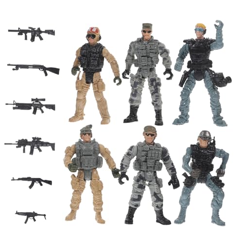 HONITANO Teiliges Miniatur Soldaten Modellset aus Langlebigem Kunststoff Detailreiche Militärfiguren für Sandkasten und Rollenspiele Realistische Mini People Spielfiguren für Sammler HONITANO Teiliges Miniatur Soldaten Modellset aus Langlebigem Kunststoff Detailreiche Militärfiguren für Sandkasten und Rollenspiele Realistische Mini People Spielfiguren für Sammler von HONITANO