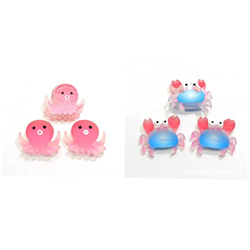 HONITANO Teiliges Resin Meereslebewesen Deko Bunte Miniaturfiguren für DIY Schmuck Schlüsselanhänger Aquarium Mikrolandschaftsdekoration Langlebig Geruchsfrei Vielseitig Einsetzbar von HONITANO