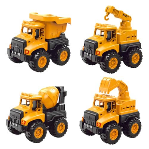 HONITANO Teiliges Set Baufahrzeuge für Simulationsfahrzeuge mit Bagger Betonmischer Kran und Kipplaster Orange Baustellen für HONITANO Teiliges Set Baufahrzeuge für Simulationsfahrzeuge mit Bagger Betonmischer Kran und Kipplaster Orange Baustellen für von HONITANO