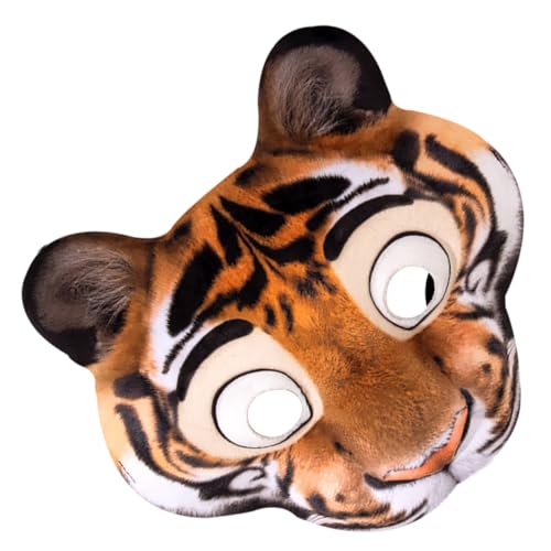 HONITANO Tiger Maske Halbgesicht EVA Tierkostümmaske für Erwachsene mit Elastischem Band Bequeme Tier Masquerade Requisite für Halloween Fasching Festivals und Kostümpartys HONITANO Tiger Maske Halbgesicht EVA Tierkostümmaske für Erwachsene mit Elastischem Band Bequeme Tier Masquerade Requisite für Halloween Fasching Festivals und Kostümpartys von HONITANO