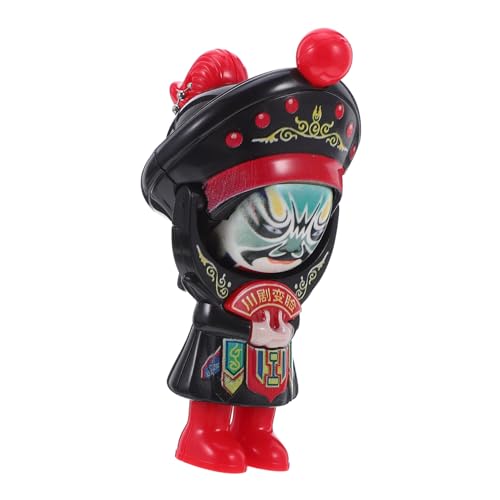 HONITANO Traditionelle Sichuan Oper Gesichtspuppen mit Handbemalter Maske Pädagogisch Stressabbauend Vielseitig für Festivals Geburtstage Chinesische Kultur von HONITANO