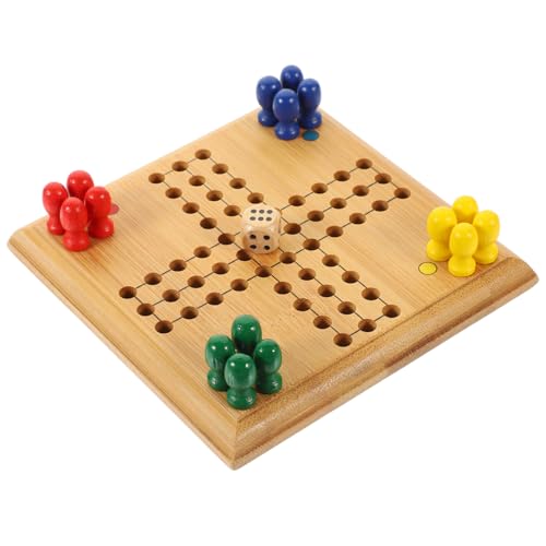 HONITANO Tragbares Fliegendes Schachspiel aus Bambus Mini Schachspielzeug für Leichtes Robustes Lernspiel und Vorstellungskraft für Reisen und Partys HONITANO Tragbares Fliegendes Schachspiel aus Bambus Mini Schachspielzeug für Leichtes Robustes Lernspiel und Vorstellungskraft für Reisen und Partys von HONITANO