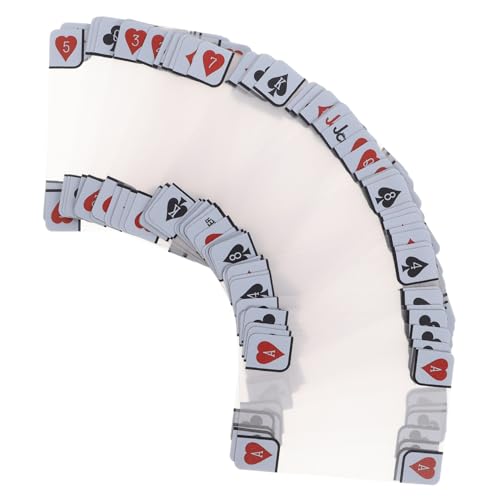 HONITANO Transparentes Poker-Deck Mattierte wasserdichte Kunststoffkarten Anti-Cheat Spielkarten für Familie Strand und Turniere Robustes PVC Kartenspiel mit Klarem Design von HONITANO