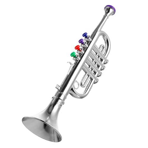 HONITANO Trompete Leicht Tragbar Pädagogisches Musikspielzeug für Anfänger Geruchsfreie Materialien Farbenfroh Sicher für Jungen Mädchen von HONITANO
