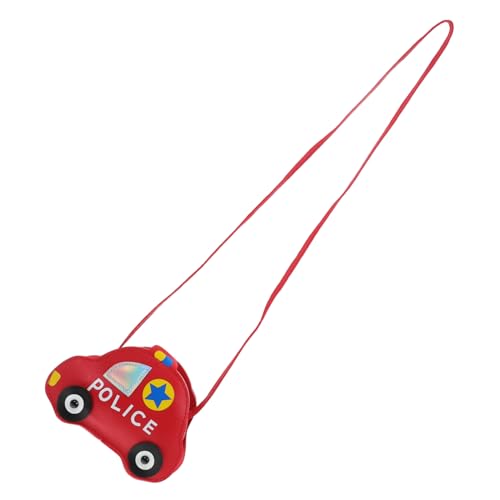 HONITANO Umhängetasche mit Auto Rote Crossbody Bag aus Langlebigem Material Leicht und Kompakt Schultertasche für Jungen und Mädchen als und Praktischer Spielzeugbeutel von HONITANO