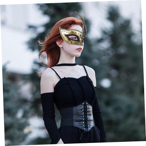 HONITANO Venezianische Masquerade Party Maske Halbgesichts Retro Stil Cosplay Maske Leicht mit Band für Karneval und Bühnenauftritte Vintage Design HONITANO Venezianische Masquerade Party Maske Halbgesichts Retro Stil Cosplay Maske Leicht mit Band für Karneval und Bühnenauftritte Vintage Design von HONITANO