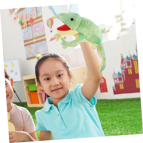HONITANO Weiche Frosch Handpuppe aus Plüsch Interaktives Puppenspielzeug für Fördert Kreativität und Kommunikation für Rollenspiele und Frühkindliche Bildung Sicheres Material von HONITANO