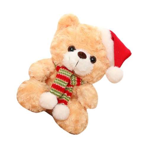 HONITANO Weicher Weihnachtsplüschbär Weihnachtsdeko Kuscheltier für Jungen Mädchen Frauen Festliche Wohnraumverschönerung von HONITANO